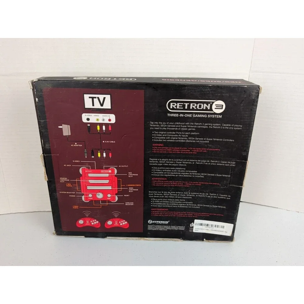 Hyperkin Retron 3 Launch Edition Red Console: NES - SNES - SEGA GENESIS OPEN BOX